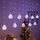 Luci a LED per tende in filo di rame che desiderano una palla natalizia Decorazione natalizia, consegna in stile casuale, tipo di spina: spina europea (luce bianca)