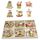 Set regalo creativo di decorazioni fai da te di Natale, ciondolo in trucioli di legno fatto a mano, stile: JM02035