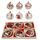 Set regalo creativo per decorazioni fai da te di Natale, ciondolo in trucioli di legno fatto a mano, stile: JM02036