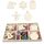 Set regalo creativo di decorazioni fai da te natalizie, ciondolo in trucioli di legno fatto a mano, stile: JM02040