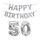 Decorazione di compleanno Decorazione alluminio Palloncino Pallone da 40 pollici Grande numero di alluminio Foil Palloncino Decorazione Palloncino Set, Stile: 50 (Argento)