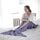 Coperta della coda a maglia della sirena Coperta di coda di pesce, dimensione: 60x140cm (viola leggera) Coperta della coda a maglia della sirena Coperta di coda di pesce, dimensione: 60x140cm (viola leggera)