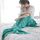 Coperta della coda di pesce della coperta a maglia della vernice della sirena, dimensione: 60x140cm (verde della menta) Coperta della coda di pesce della coperta a maglia della vernice della sirena, dimensione: 60x140cm (verde della menta)