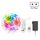 5M 300 LEDs Bluetooth Suit Smart Music Sound Control Light Strip Non-waterproof 5050 RGB Colorful Atmosphere LED Light Strip With 24-Keys Remote Control(EU Plug)