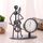 2 Pz in ferro in acciaio inox piccolo tavolo da tavolo retrò personalità orologio regalo di compleanno (c62 cento orologio)