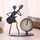 2 pz in ferro in acciaio inox piccolo orologio da tavolo retrò personalità orologio regalo di compleanno (c68 chitarra clock)