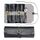 CL97 multi-funzione Toolkit Borsa per utensili in pelle in pelle con doppia borsa per chiave a due usi addensati (nero) CL97 multi-funzione Toolkit Borsa per utensili in pelle in pelle con doppia borsa per chiave a due usi addensati (nero)