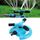 Ugello rotante automatico da giardino Irrigatore automatico rotante a 360 gradi Ugello per irrigazione prato da giardino, applicabile per tubi dell'acqua da 1/2 pollice (blu)