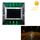 Luce solare quadrata per guida stradale Luce di guida per auto Luce di rallentamento della strada, versione luminosa lampeggiante (verde)
