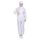 Tuta da lavoro antipolvere con cappuccio diviso antistatico a righe, taglia: XXXXL (bianco) Tuta da lavoro antipolvere con cappuccio diviso antistatico a righe, taglia: XXXXL (bianco)