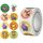 2 pezzi Asilo nido per bambini Cartoon Animal Stickers Gift Packaging Bag Adesivi di tenuta, Dimensioni: 25mm 500 / Rolls (C7)