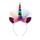 2 PCS F006 Unicorn Fascia per bambini Festival di compleanno Festival Party Accessori per capelli (Rainbow 2)