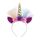 2 pz F006 Unicorn Fascia per bambini Festival di compleanno Festival Party Accessori per capelli (Golden 2)