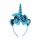 2 pezzi F036 fascia per capelli con cartoni animati per bambini compleanno festival festa accessori per capelli (blu)