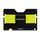 Zeeeker JK03 Titolare della carta in lega di alluminio multi-funzione Band elastico multifunzione Donne e uomo Portafoglio Metal Business Biglietti da visita (Giallo)
