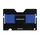 Zeeker jk03 titolare della carta in lega di alluminio multi-funzione banda elastica multifunzione donna e portafoglio portafoglio metallo porta biglietti da visita (blu)