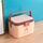 Casella di immagazzinaggio portatile della scatola della medicina della piccola scatola di plastica della famiglia, dimensione: 27,7 x 20,4 x 19.4 cm (rosa) Casella di immagazzinaggio portatile della scatola della medicina della piccola scatola di plastica della famiglia, dimensione: 27,7 x 20,4 x 19.4 cm (rosa)