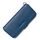Nuovo portare il tasto tasto pull-out portamonete da uomo e donne in pelle semplice sacchetto di stoccaggio chiave (blu scuro)