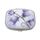 2 PCS Y10336 Box di pillola portatile in metallo a due scomparti (rosa viola) 2 PCS Y10336 Box di pillola portatile in metallo a due scomparti (rosa viola)