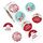 Nastro adesivo per etichette regalo con decorazioni natalizie, dimensioni: 1,5 pollici / 38 mm(A)