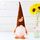 Foglia di acero della zucca No Face Standing Doll Decoration Decoration Shopping Mall Home Thanksgiving Decorazione di Halloween (Cappello marrone)