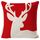 3 pezzi di natale lino di natale rosso federa federa senza cuscino, specifica: 45 x 45 cm (SDBZ-00305)
