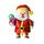 Palloncini in pellicola di alluminio con decorazione natalizia, stile: regalo Babbo Natale