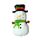 Palloncini in pellicola di alluminio con decorazione natalizia, stile: cappello da pupazzo di neve