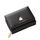 Portafoglio da donna BATSIOE Square Signore TRI-Piegatore multi-funzione Porta carte Zipper Cartoon Coin Borsellino (nero)
