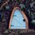 Decorazione dell'albero della porta della fata in miniatura in legno del cortile (porta ovale (blu)) Decorazione dell'albero della porta della fata in miniatura in legno del cortile (porta ovale (blu))
