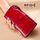 TP-192 First Layer of Bowhide Tipo Lungo Olio Pelle Ladies Ladies Clutch Retro Portafoglio RFID Anti-Theft Showies Portafoglio da donna (rosso vino)