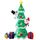 Ornamenti luminosi del natale del pupazzo del pupazzo di neve del pupazzo di neve del pupazzo di neve del Babbo Natale, spina degli Stati Uniti (QM0203-2.1m)