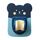 5 pezzi LY006 Cartoon doccia Staffa di regolazione universale Bagno Doccia Doccia Base fissa (blu)