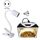 ZY-UAB TARTTLE TARTTLE LOCKLIGHT UVA Retroilluminazione per animali da arrampicata riscaldata, spina UE con lampadina (supporto leggero lungo gomito bianco)