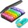 Scatola da pillola per pillole arcobaleno 21-scomparto Box di pillola di una settimana (nero + colorato) Scatola da pillola per pillole arcobaleno 21-scomparto Box di pillola di una settimana (nero + colorato)
