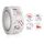 10 PC Roll Pack Valentine Day Heart Love Sticker Etichetta autoadesiva, Dimensioni: 2.5 cm / 1 pollice (K-154)