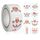 10 PC Roll Pack Valentine Day Heart Love Sticker Etichetta autoadesiva, Dimensioni: 2.5 cm / 1 pollice (K-174)