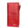 BAELLERRY Ladies Long Grande Capacità Fibbia Zip Clutch Portafoglio multi-card (rosso)