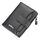 BAELLERRY D3218 Breve Breve Slot multi-card Slot con cerniera Portafoglio grande Capacità Porta carte (Nero)
