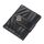 Porta carte da donna Boisen Embossed Multi-Card Slot Berck Bank Card Supporto Portafoglio Piccolo portafoglio (nero)