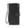 Minbense Fashion Business Simple Handbag PU Portafoglio maschio grande capacità (nero)