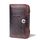Minbense Breve Moda Tempo libero Magnetico Fibbia Magnetica Grande Capacità 3 Piegabile Portafoglio maschio (Brown Dark)
