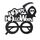 3 PCS Halloween Decorazione Glasshi divertenti Scheletro Scheletro Spider Horror Props falce