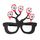 3 PCS Halloween Decorazione Scheletro di occhiali divertenti Scheletro Spider Horror Props multipli oculari