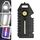 E-SMARTER W5136 mini portachiavi torcia portatile a luce forte (nero)