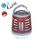 Audio Bluetooth Ricarica USB Illuminazione Trappola per zanzare (W881 Marrone)