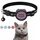Collare riflettente per animali domestici con campana per AirTag (nero)
