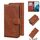 Per Samsung Galaxy S22 5G Skin Feel Pure Color flip custodia in pelle flip (marrone) Per Samsung Galaxy S22 5G Skin Feel Pure Color flip custodia in pelle flip (marrone)