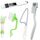 5 pezzi / set spazzola per pulizia scanalature Spazzola per porte e finestre multiuso per uso domestico (bianco) 5 pezzi / set spazzola per pulizia scanalature Spazzola per porte e finestre multiuso per uso domestico (bianco)