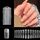 240 pezzi per unghie sottili smerigliati per manicure estesi senza incisione WH-106 240 pezzi per unghie sottili smerigliati per manicure estesi senza incisione WH-106